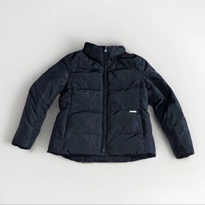 Guess Men’s Medium Black Down Puffer Coat w/hood Winter Jacket Ski Hiking